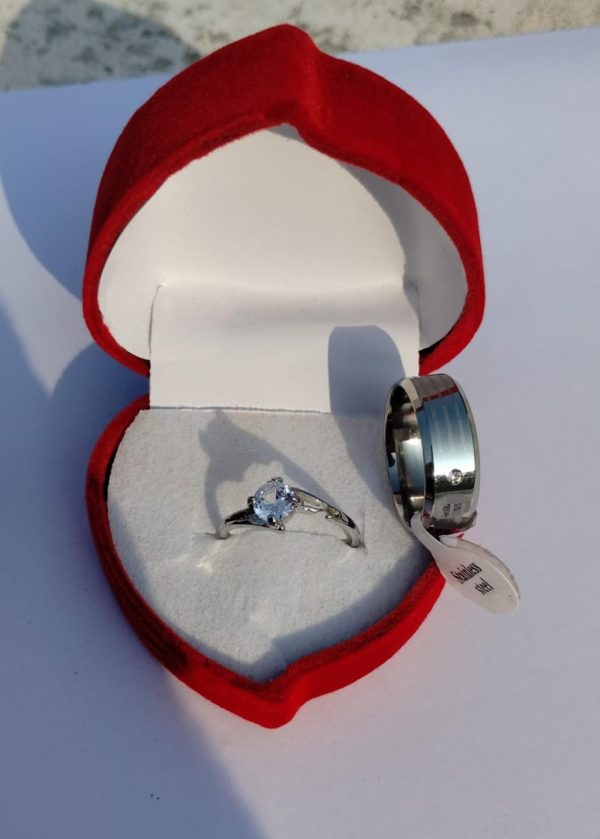 Couple Special Stainless Steel Rings Set – Matching His & Hers Bands For Couples, Promise Or Anniversary Rings | Couple Ring | Ring For Gift |